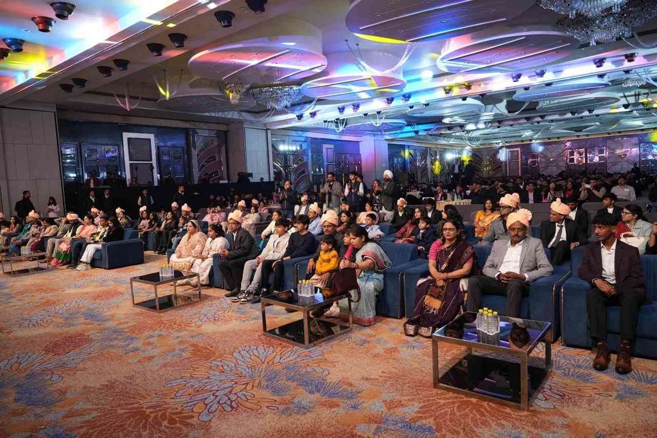 Rajasthan Visionary Summit 2026 - full ballroom of delegates in safas